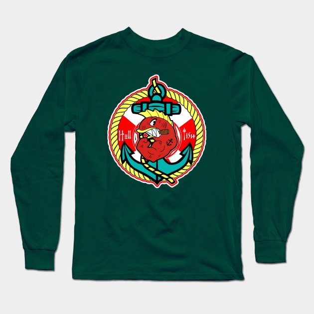 Hellfish Long Sleeve T-Shirt by hauntedjack